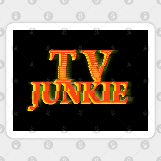 TV JUNKIE #3 COLOR 3 Sticker by RickTurner